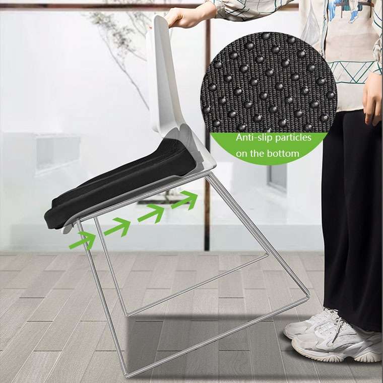 QFC060 V-shaped Car Memory Foam Non-slip Seat Cushion(Black)