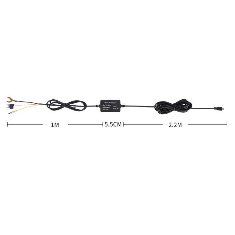 B2168 GPS Tracker 12V/24V to 5V Power Cable, Model: Electric Appliance Style MINI Straight + Ad