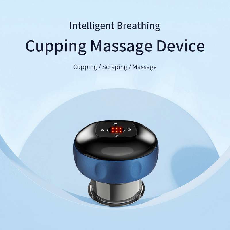 6-speed Charging Electric Cupping Massage Device(Black)