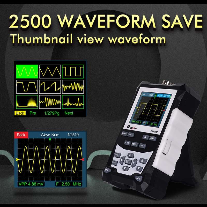 ET120M 120MHz Digital Color Simulation Oscilloscope