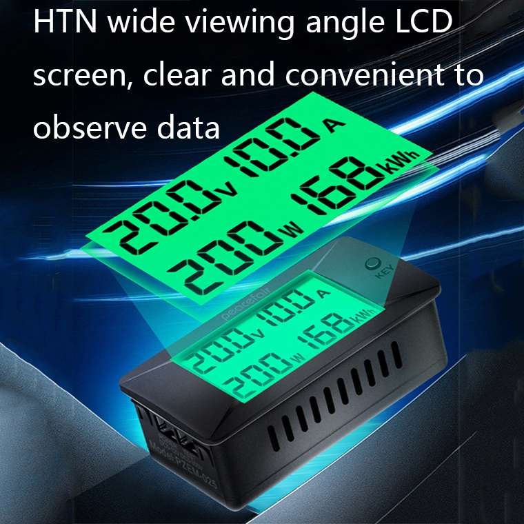 Peacefair PZEM-025 DC Multifunctional DC Digital Display Tester, Specification: 100A