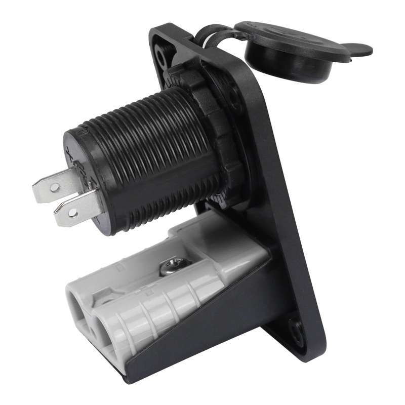 Large Current Plug With 12V Cigarette Lighter Panel Combination
