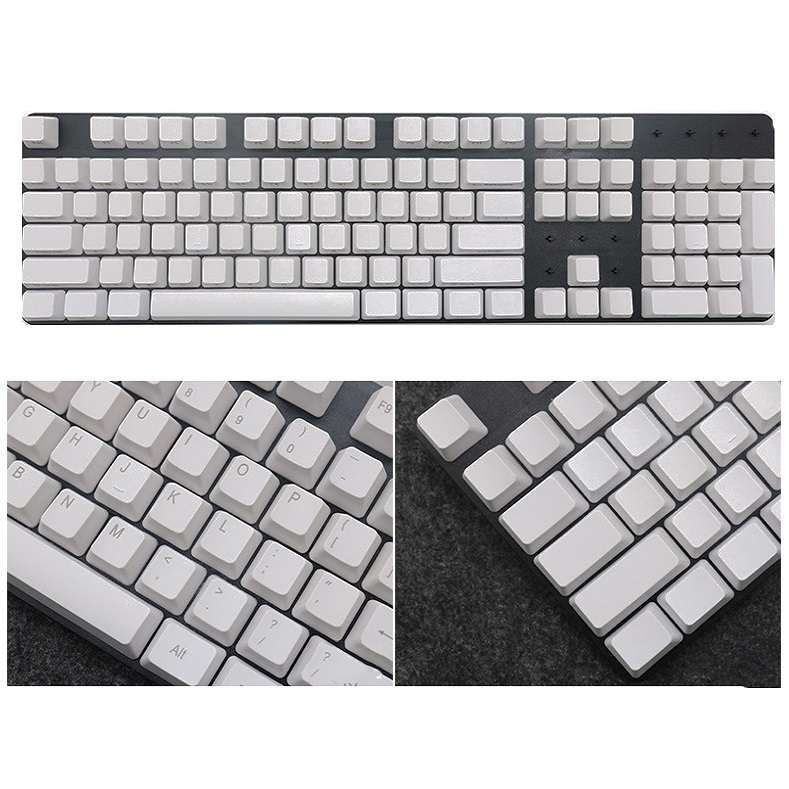 Mechanical Keyboard Laser PBT Keycap White No Words