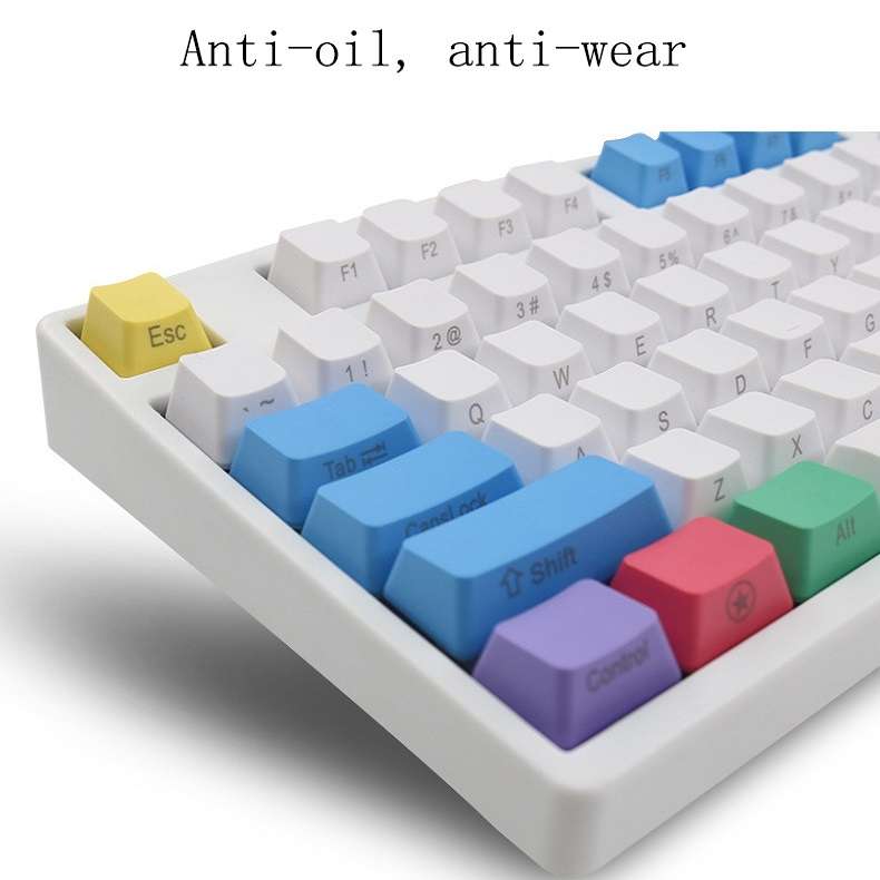 Mechanical Keyboard Laser PBT Keycap White No Words