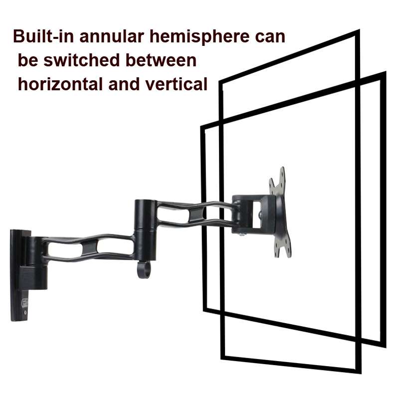 Gibbon Mounts L33 Monitor Bracket Wall Mounting Telescopic Rotating Aluminum Alloy TV Hanger