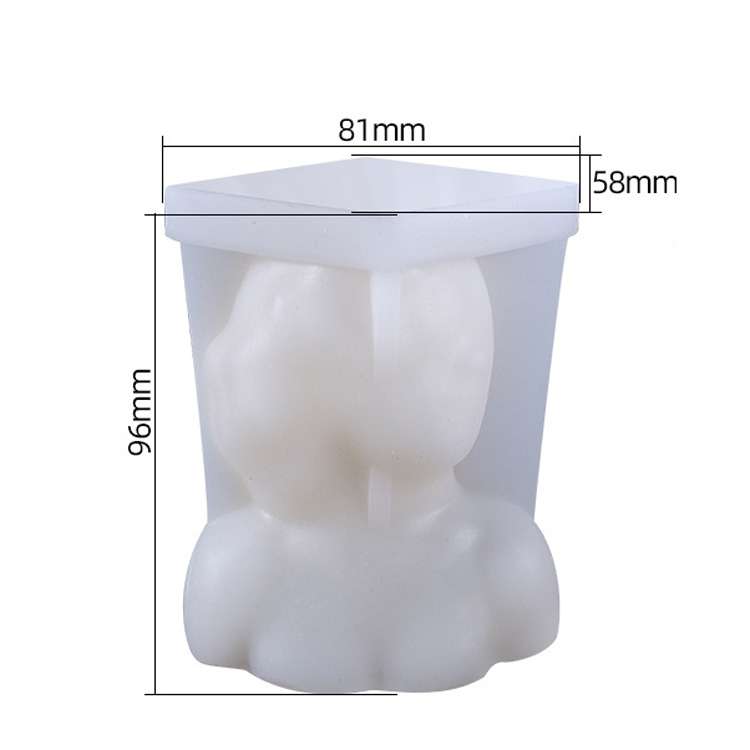 Aromatherapy Plaster Mold Rose Beauty Candle Silicone Mold, Style: Cover Eyes
