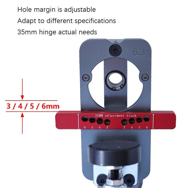 6 PCS / Set 35mm Hinge Open Hole Cabinet Door Plate Hinge Packed Locator