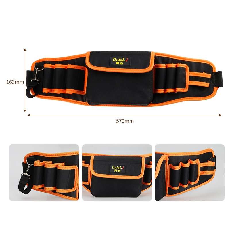 Onkel.J Electrician Waist Bag Canvas Multifunctional Tool Bag, Series: A Type