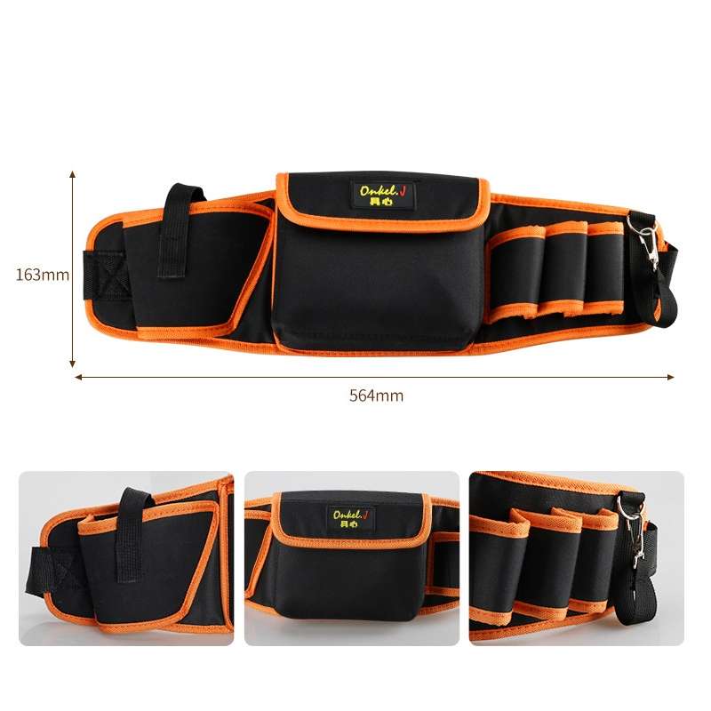 Onkel.J Electrician Waist Bag Canvas Multifunctional Tool Bag , Series: B Type