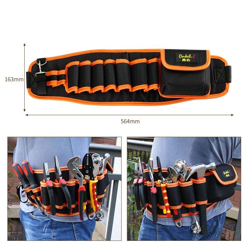 Onkel.J Electrician Waist Bag Canvas Multifunctional Tool Bag , Series: C Type