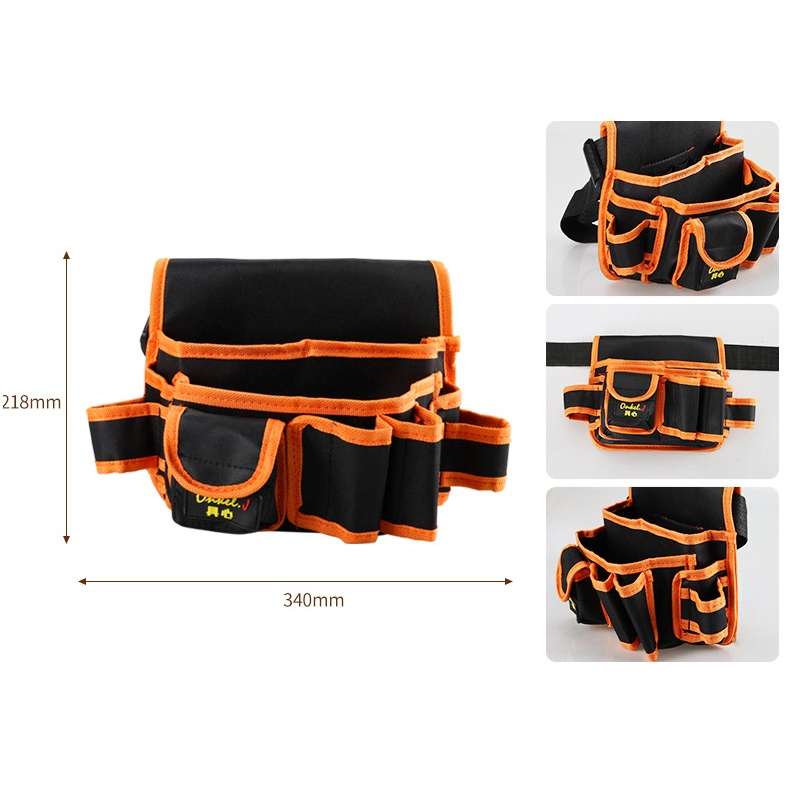 Onkel.J Electrician Waist Bag Canvas Multifunctional Tool Bag, Series: D Type