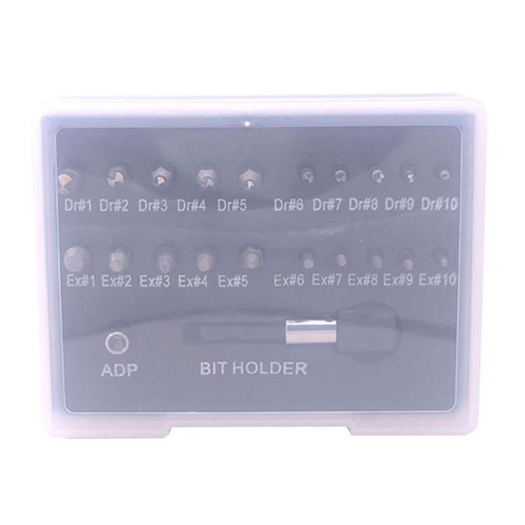 22 PCS / Set Screw Takeout High-Speed Steel Anti-Tooth Refrigerant Removal Tool(White Box Rolling Po