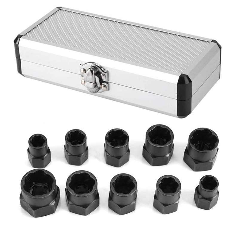 10 PCS / Set Nut Extractor Screw Removal Tool Break Wire Bolt Extractor High