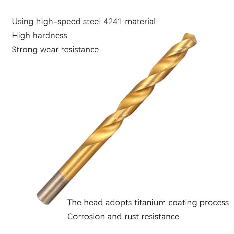 170 PCS / Set 1-10mm High-Speed Steel Metal Open Hole Straight Shank Twist Drill Bit(Black Box)