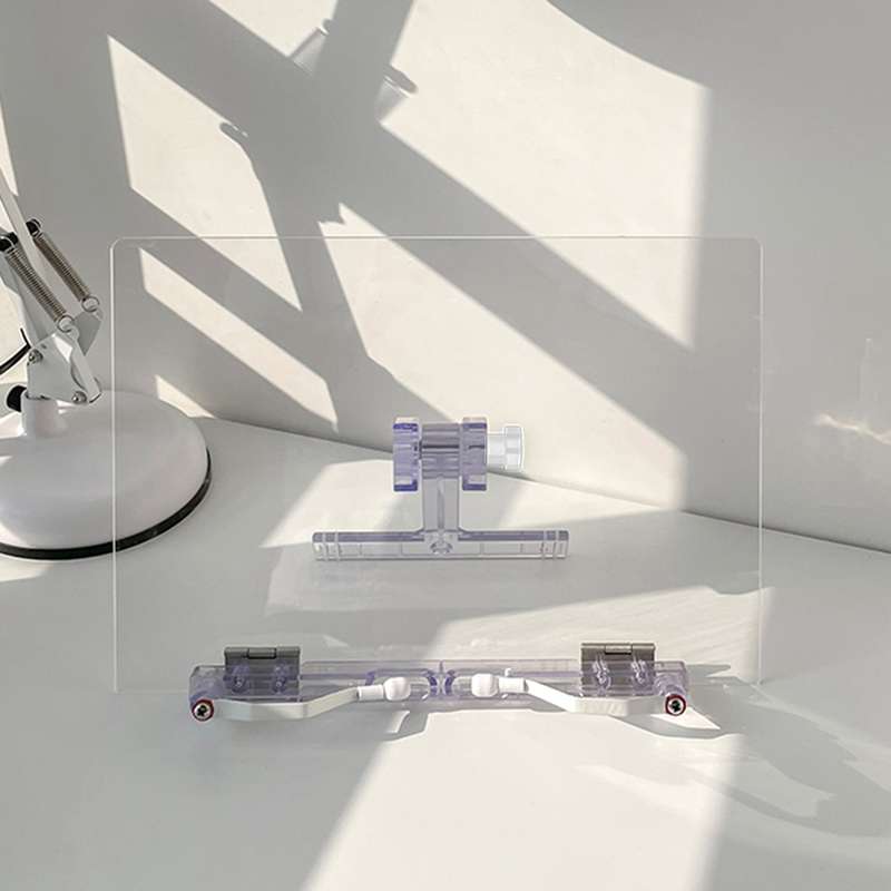 Acrylic Reading Rack Tablet Stand Desk Stand,Style: Short Type