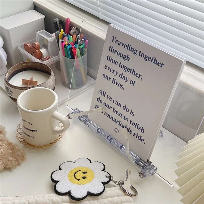 Acrylic Reading Rack Tablet Stand Desk Stand,Style: Short Type
