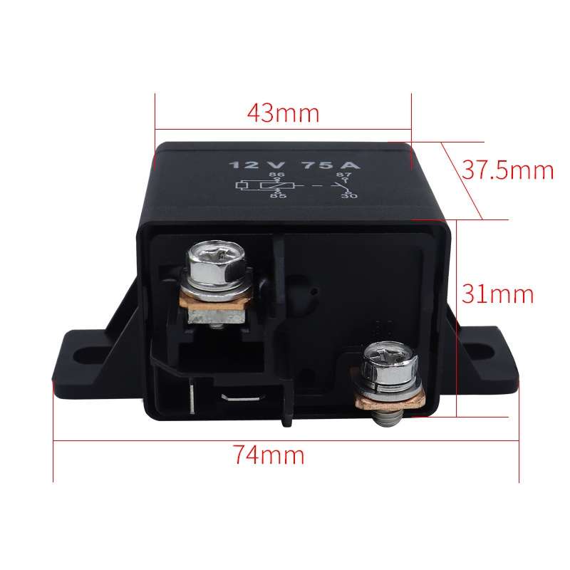 75A 12V24V 033200250 Forklift Relay Excavator Start Relay, Rated voltage: 12V