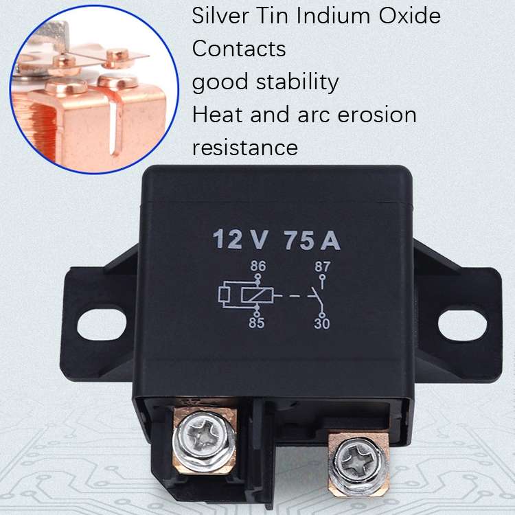 75A 12V24V 033200250 Forklift Relay Excavator Start Relay, Rated voltage: 12V