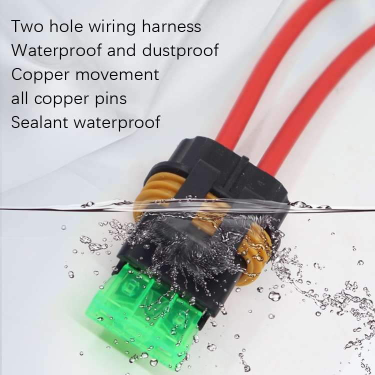 Car Slice Fuse Holder Waterproof Fuse Box Tape Line Fuse Box(Insurance Box With No.12 Cable)