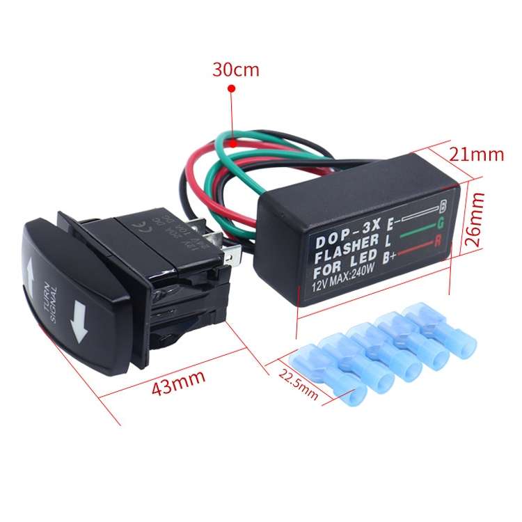 3 In 1 DOP-3X Motorcycle Flash LED Turning Light Controller