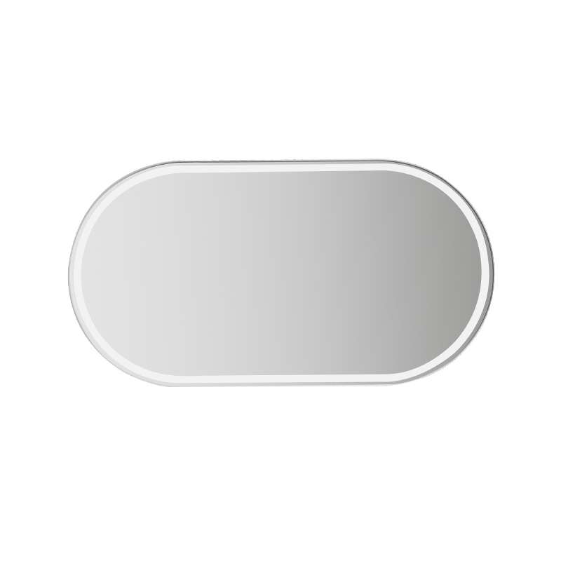 Sun Visor High-Definition Mirror Stainless Steel Makeup Mirror Oval Large