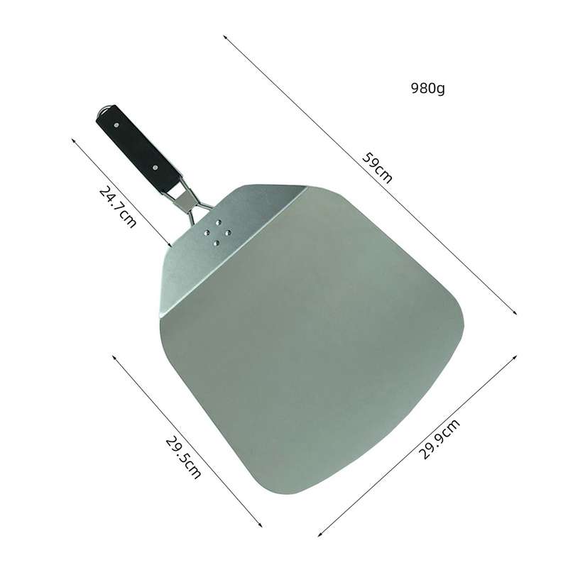 Handle Foldable Pizza Cake Aluminum Spatula(A)
