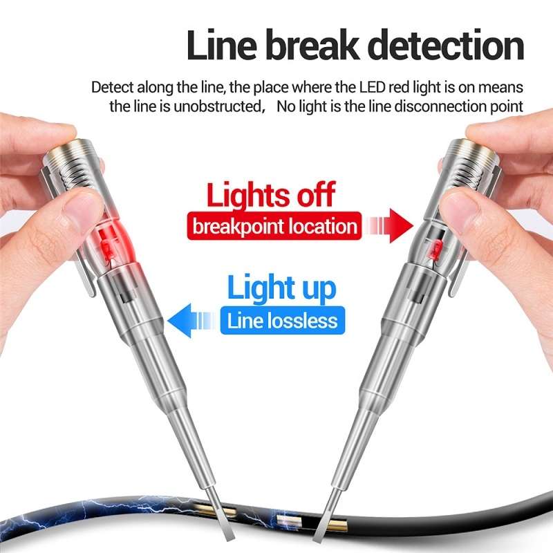 ANENG Multi-Function Induction High-Brightness Transparent Test Pen Screwdriver(B09)