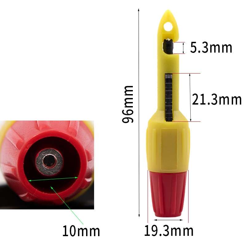 2 PCS Automotive Circuit Repair Tool Free Line Punch Device(Red+Black)