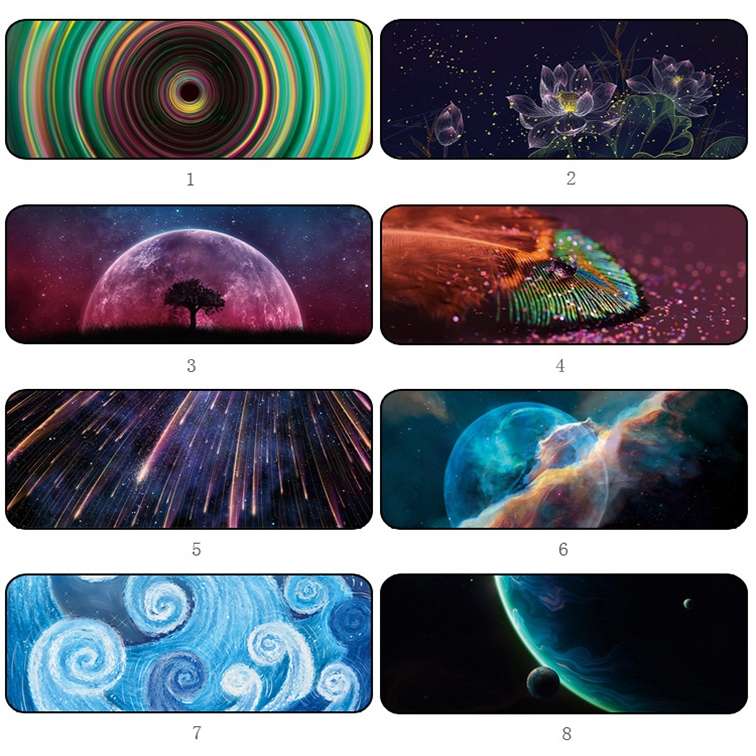 400x900x5mm Locked Large Desk Mouse Pad(4 Water Drops)