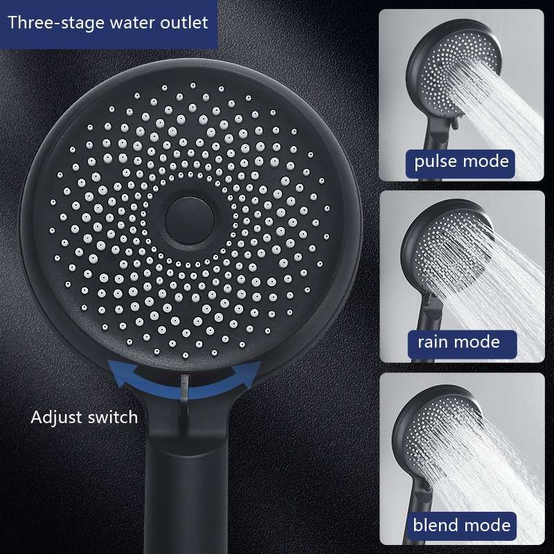 Home Handheld Silicone Supercharged Shower Nozzle, Style: White