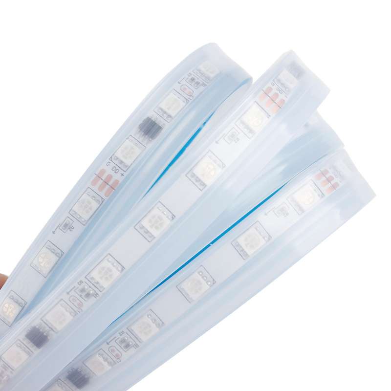Car LED Streamer Decorative Hood Atmosphere Lights, Style: Monochrome Ice Blue Light(1.8m)