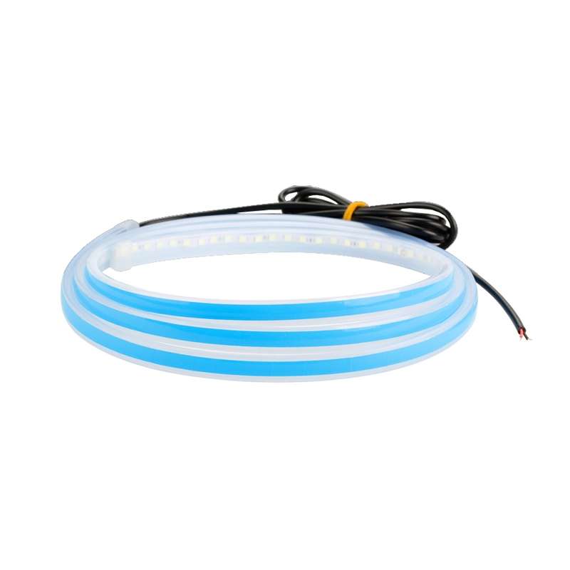 Car LED Streamer Decorative Hood Atmosphere Lights, Style: Monochrome Red Light(1.8m)