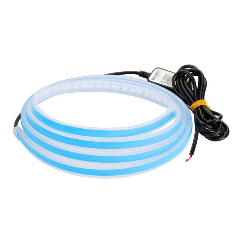 Car LED Streamer Decorative Hood Atmosphere Lights, Style: APP Colorful Light(1.5m)