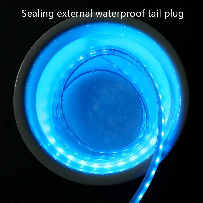Car LED Streamer Decorative Hood Atmosphere Lights, Style: Remote Control+APP Colorful Light(1.5m)