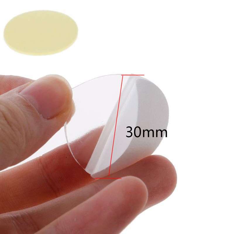 70pcs/sheet 20x0.5mm Round Transparent Double-Sided Adhesive Tape Waterproof Traceless Acrylic Glue