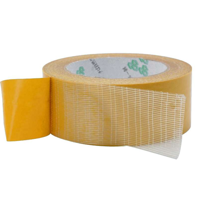 50mmx50 m Double-sided Fiberglass Grid Sticky Adhesive Fiber Transparent Mesh Tape