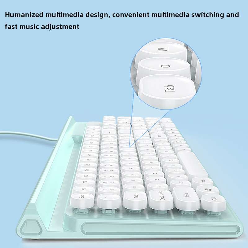 LANGTU L3 102 Keys Anti-Spill Silent Office Wired Mechanical Keyboard, Cable Length: 1.5m(Black)