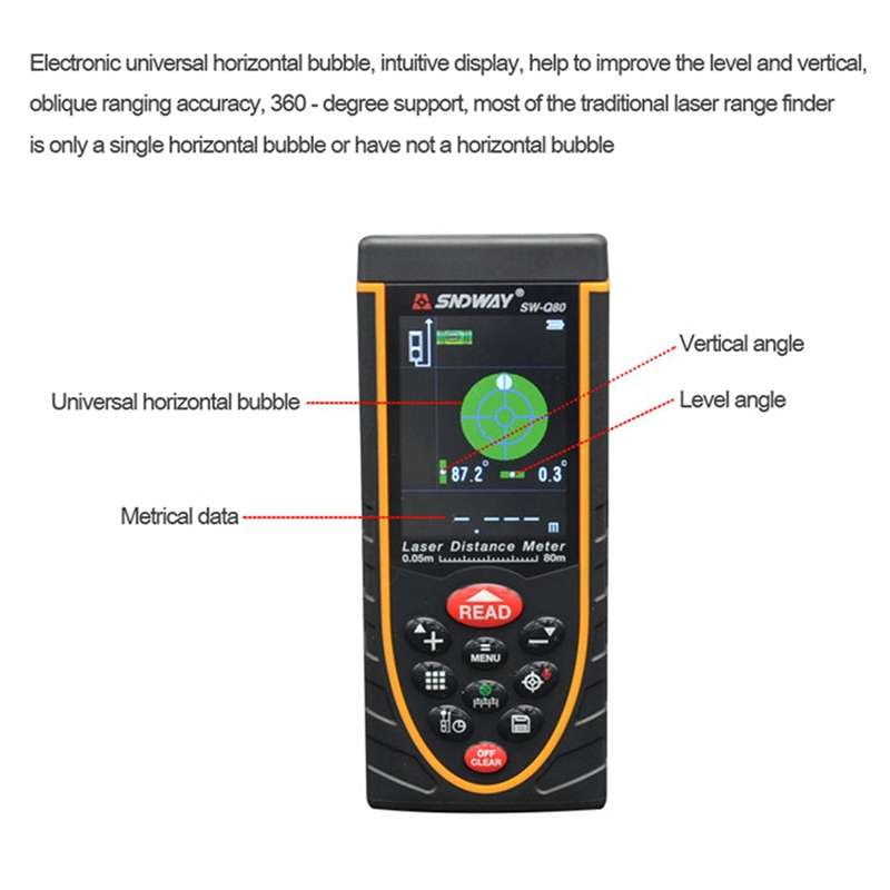 SNDWAY Outdoor Camera Laser Rangefinder, Style: Photography + Dual Power