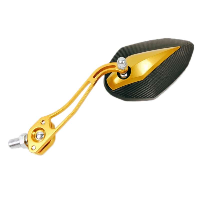 Aluminum Alloy Motorcycle Large-view Rearview Mirror Modification(Black)