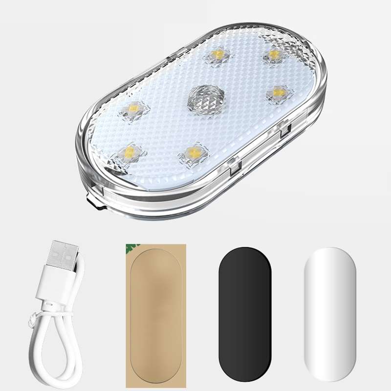 Car Lighting Reading Light LED Touch Sensing Ambient Light, Style:, Color: Blue