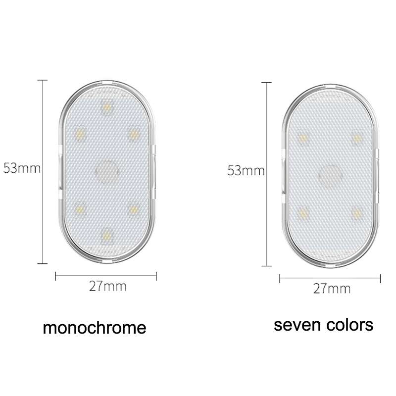 Car Lighting Reading Light LED Touch Sensing Ambient Light, Style:, Color: Pink Purple