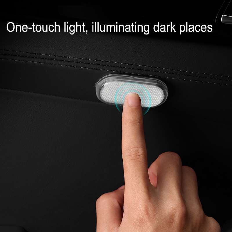 Car Lighting Reading Light LED Touch Sensing Ambient Light, Style:, Color: Pink Purple