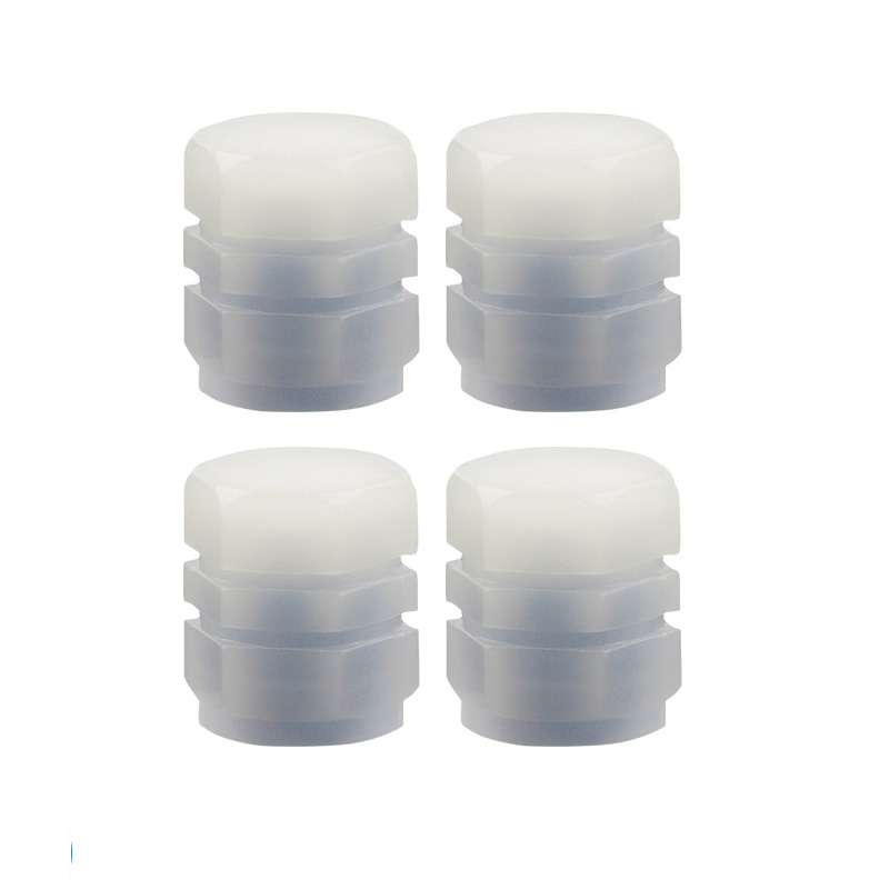 4pcs / Set Luminous Tire Valve Cap Electric Motorcycle Vacuum Tire Valve Cover, Style: Split Effect(