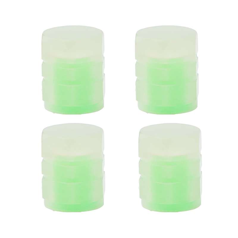 4pcs /Set Luminous Tire Valve Cap Electric Motorcycle Vacuum Tire Valve Cover, Style: Split Effect
