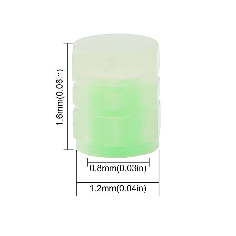 4pcs / Set Luminous Tire Valve Cap Electric Motorcycle Vacuum Tire Valve Cover, Style: Split Effect(