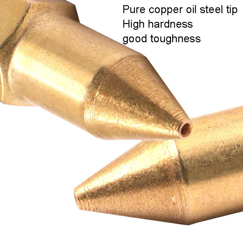 50 PCS Butter Machine Head Copper Universal Steel Tip Pneumatic Oil Nozzle Head
