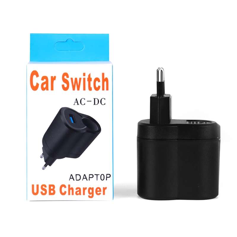 US Plug Home Cigarette Lighter Socket Car Power Converter, Plug Specifications:
