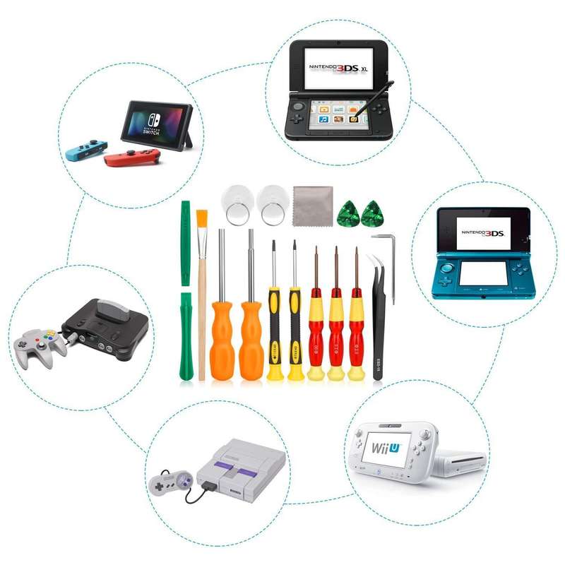 17 In 1 Game Console Repair Screwdriver Tool Set For NS Switch, Series: 17 In 1 (3)