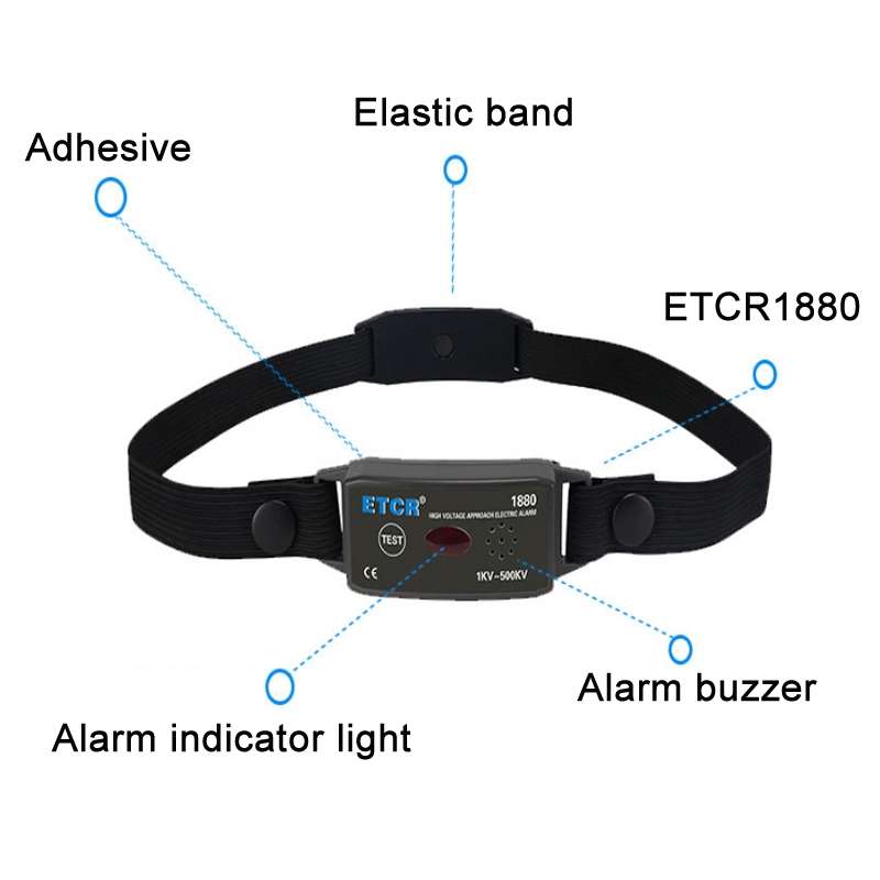 ETCR Non-contact High Voltage Alarm Ellectrician Test Pen, Model: ETCR1880 For Helmet