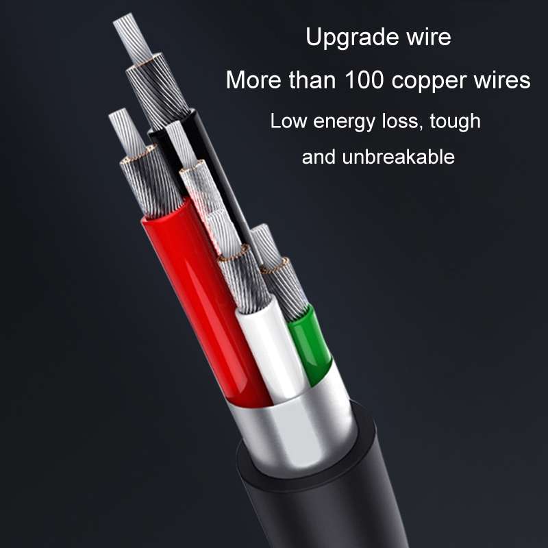 USB Car Charge 12V To 5V Navigation Instrument Reduction Line(Mini Straight Head)
